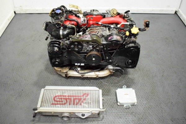 Used Low Mileage JDM 02-03 Subaru WRX STI Ver.7 EJ207 with VF30 Turbo, TMIC and ECU for sale.