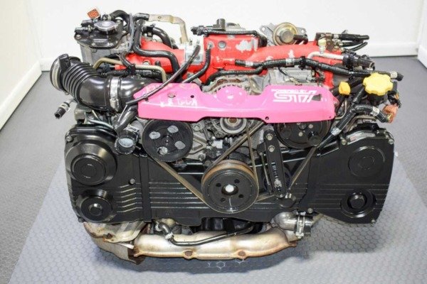 Clean and Compression Tested JDM EJ207 STI Engine with VF30 Single Scroll Turbo, Ecu, TMIC and Harness for Sale