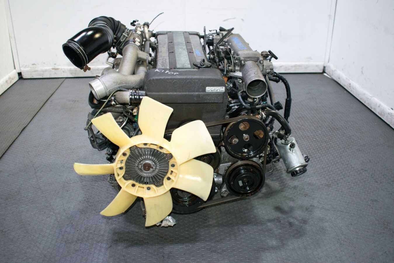Used JDM 90-95 Toyota Soarer 1JZGTE Rear Sump Twin Turbo Non VVTi Engine fits Chaser Supra MKIII with Automatic Transmission, ECU