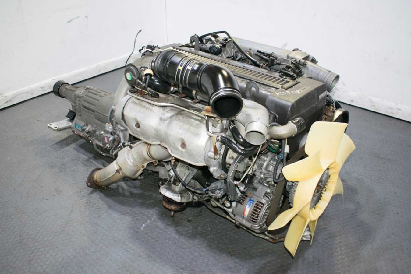 Used JDM 90-95 Toyota Soarer 1JZGTE Rear Sump Twin Turbo Non VVTi Engine fits Chaser Supra MKIII with Automatic Transmission, ECU - Image 5