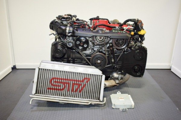2002-2005 Subaru Impreza WRX STI EJ207 Version 7 Engine with VF30 Single Scroll Turbo, TMIC and Ecu for Sale.