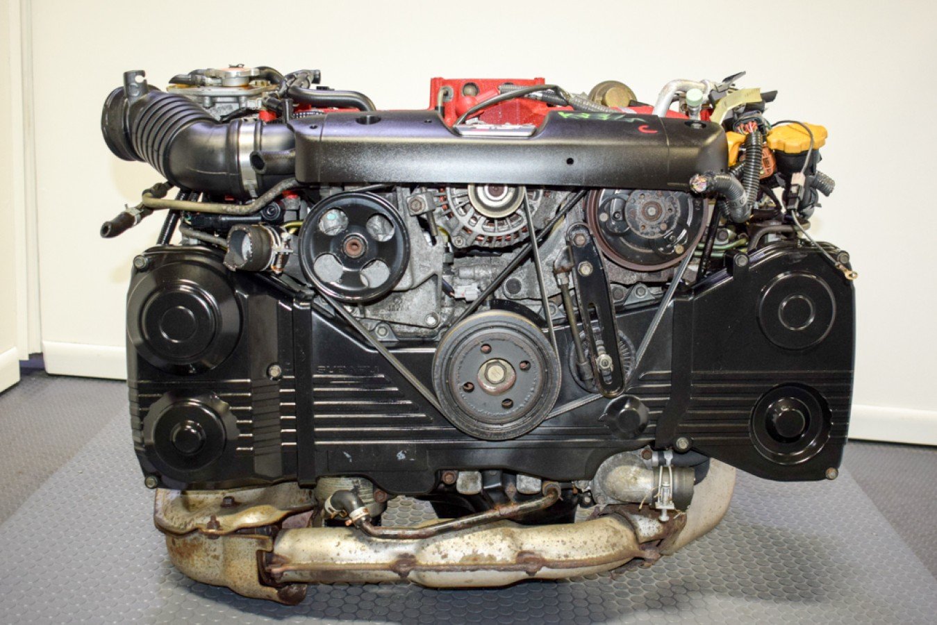 Used JDM Subaru EJ255 2.5L Engine with VF41 Turbo for 2004-2007 WRX STI Replacement Engine for Sale. - Image 2
