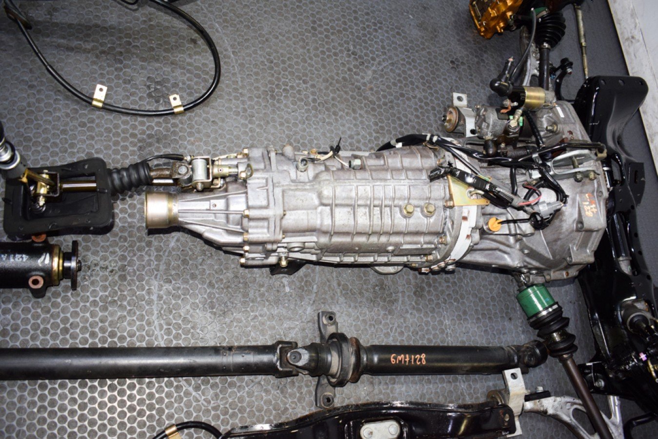 Used JDM Subaru Forester STI 6 Speed TY856WL4CC non DCCD Transmission Package with Brembo Calipers and R180 Differential For Sale. - Image 10