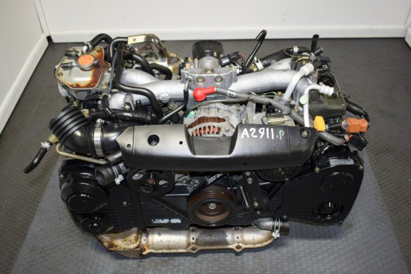 JDM 02-05 Subaru Impreza WRX EJ205 2.0L Turbo Engine with TGV delete Intake for Sale.