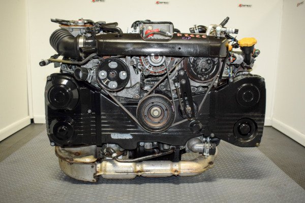 JDM 02-05 Subaru Impreza WRX EJ205 2.0L Turbo Engine with TGV delete Intake for Sale.
