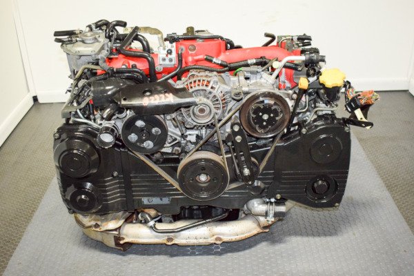 Clean and Compression Tested JDM EJ207 STI Engine with VF30 Single Scroll Turbo, Ecu, TMIC and Harness for Sale