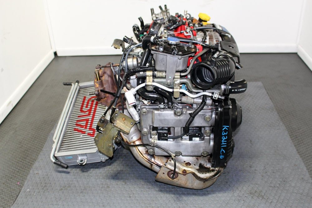 Compression Tested JDM EJ207 Version 7 STI Engine with TMIC, VF30 Turbo, ECU For Sale. - Image 8