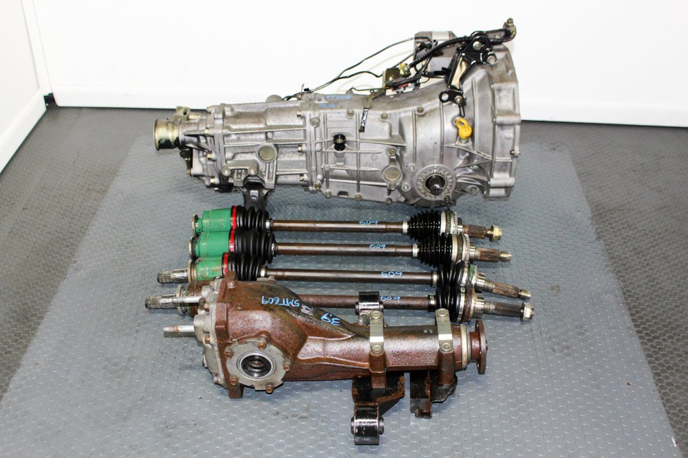 Used JDM Subaru Impreza Non Turbo, Legacy 5MT AWD Push Type 3.90 TY754VSBAA Transmission with VSS For Sale.