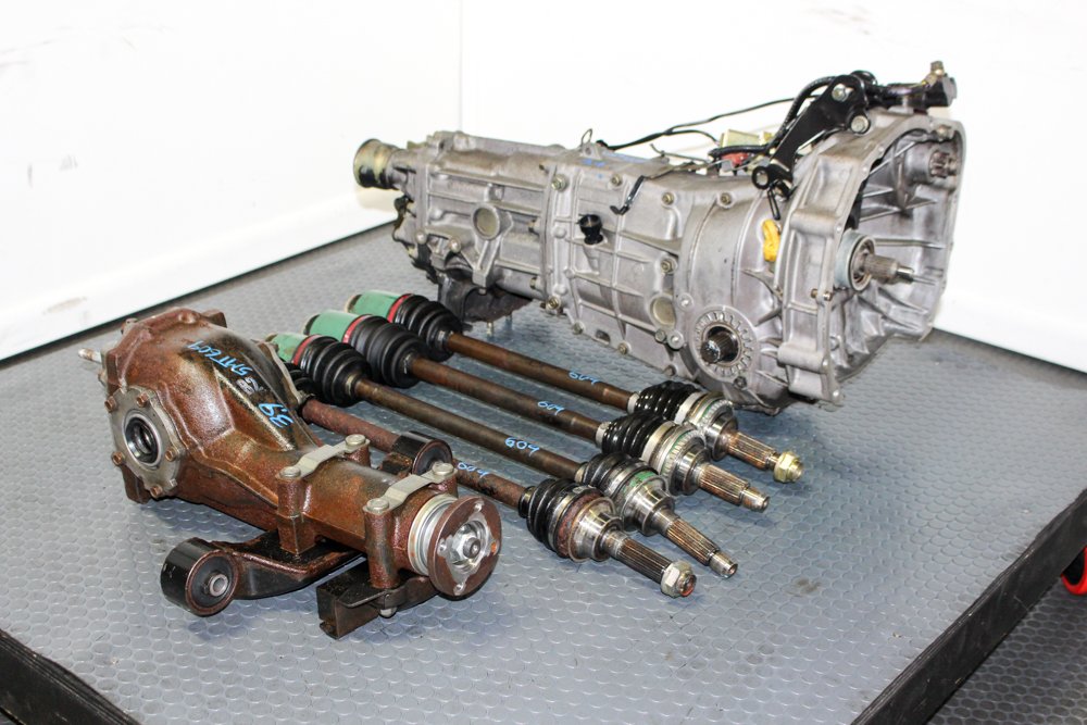 Used JDM Subaru Impreza Non Turbo, Legacy 5MT AWD Push Type 3.90 TY754VSBAA Transmission with VSS For Sale. - Image 5